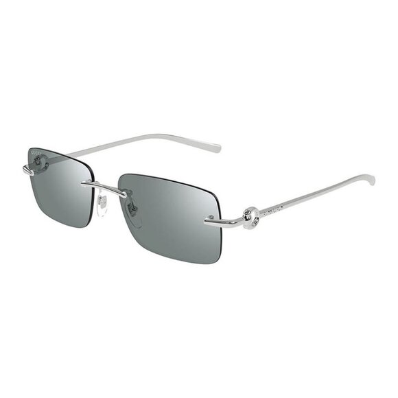 NEW GG1703S 002 GUCCI SUNGLASSES UNISEX SQUARE SILVER EYEWEAR - Picture 1 of 4